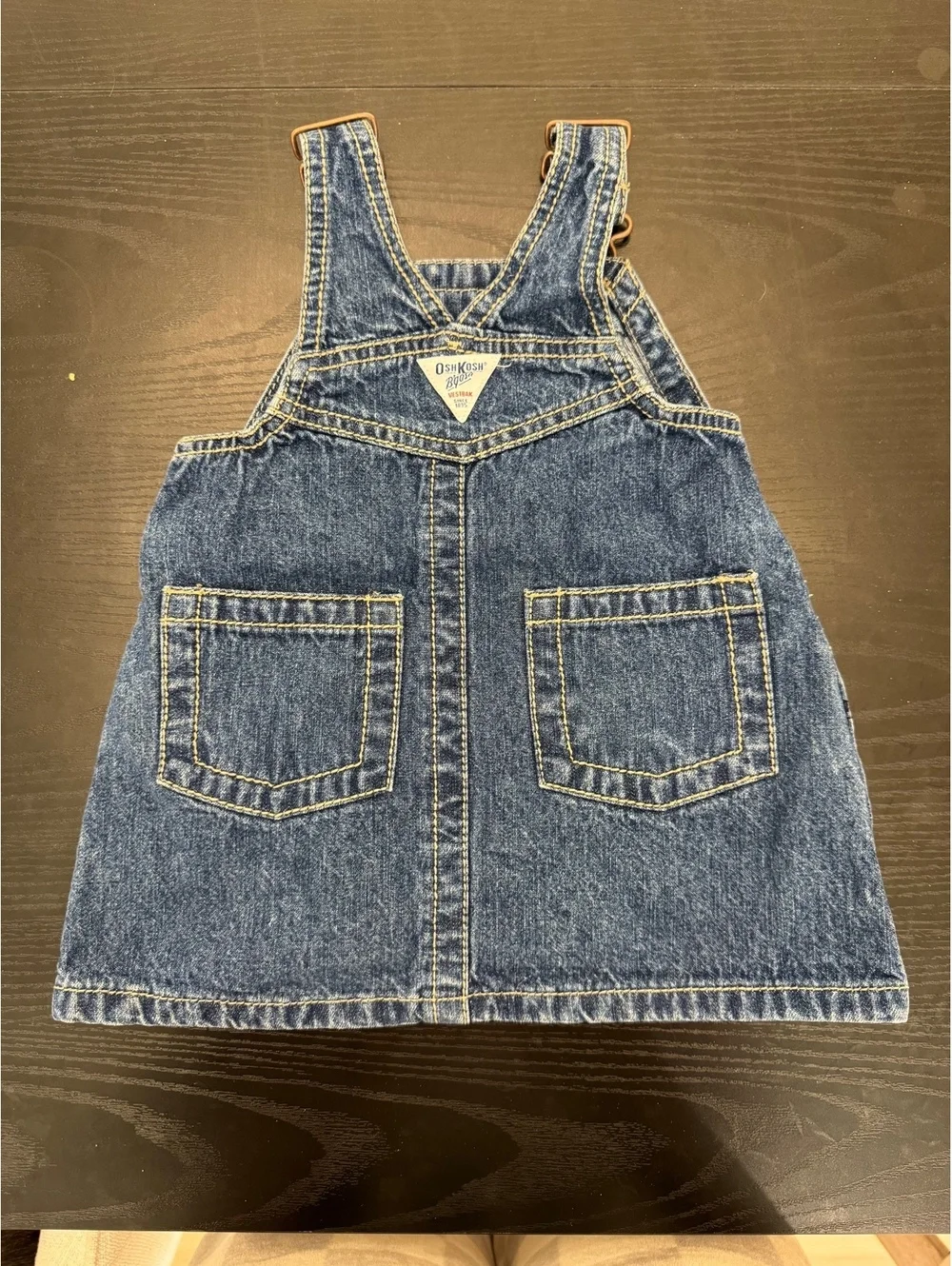 Vintage Oshkosh B’gosh Blue Denim Cowgirl Overall Dress